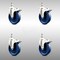 Service Caster 5 Inch 316SS Solid Polyurethane Wheel Swivel 1/2 Inch Stem Caster Set Lock Brake SCC-SS316TSTTL20S514-SPUS-121315-4 - alternate 1